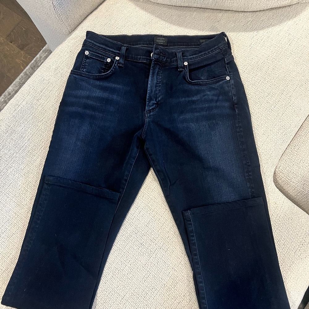Citizen of Humanity-Gage Classic Straight Jeans- Color: Hyde/Dark Indigo - Picture 3 of 7